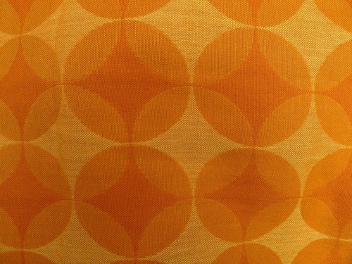 70er vintage stoff - 70er, orange