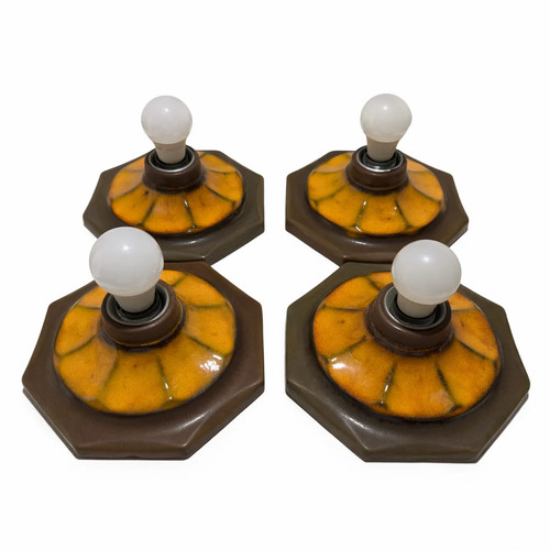 Vintage keramik wandleuchte - vintage,