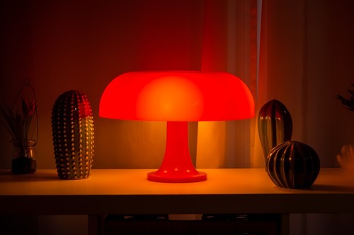 Pilzlampe 70er minimalistisch - pilzlampe,