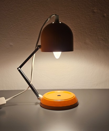 70s retro tischlampe orange - 70s,
