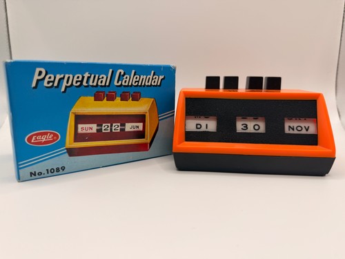 Vintage ewiger kalender eagle - kalender,