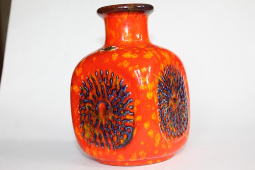 Bay vase aus den 70er - bay, orange