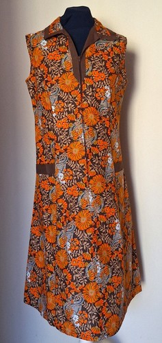 Kittel schürze orange 70er - kittel,