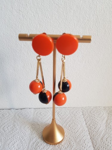 Alte ohrclips orange hippie - alte,