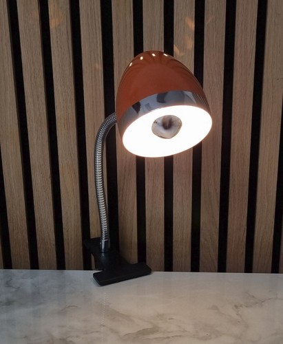 Vintage klemmlampe orange 70er - vintage,