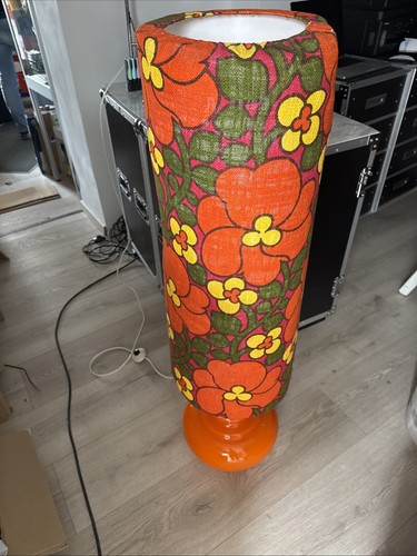 70er jahre stehlampe orange - jahre,