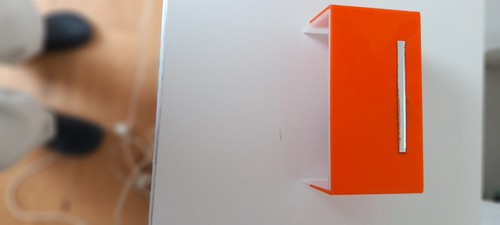 Wandlampe orange silber weiss - wandlampe, orange/silber/weiss