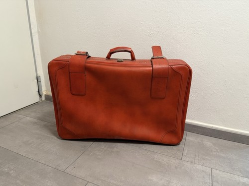 Vintage reisekoffer orange - reisekoffer,