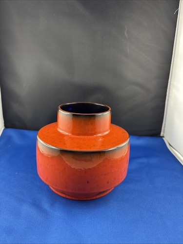 Orange vase 70er kleine - vase,