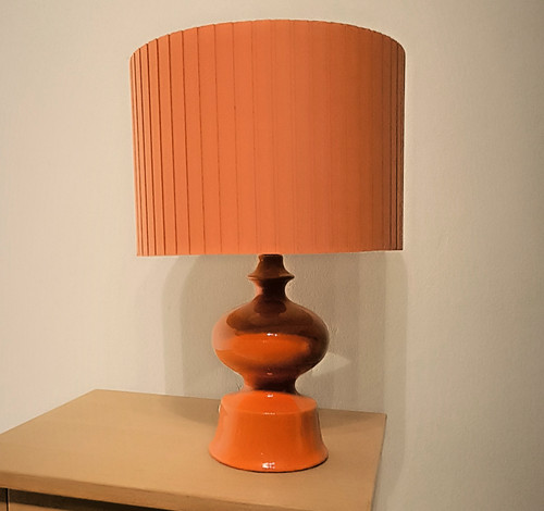 70er jahre tischlampe keramik - 70er,