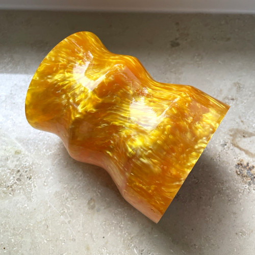 Orange gelb marmorierte - orange-gelb,