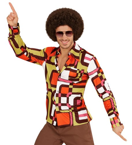 Herrenhemd groovy 70s tubes - groovy,
